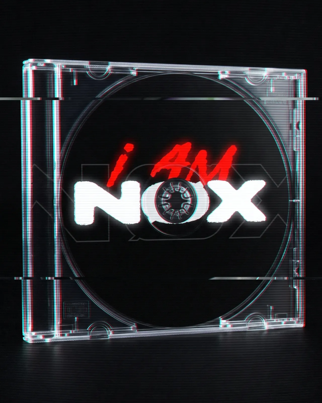 Pochette de l'album I am NØX, mockup vinyle